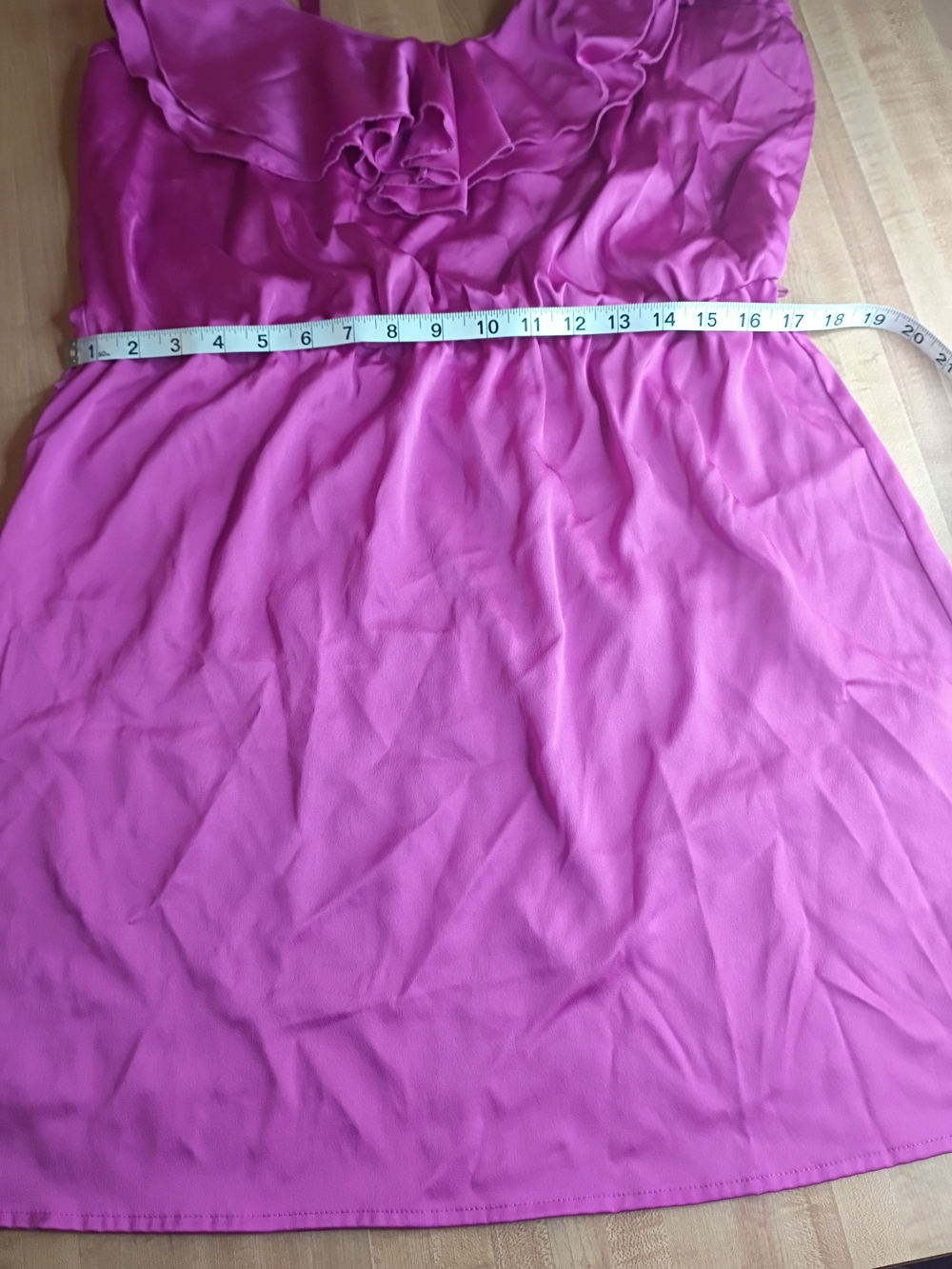 Fred David Magenta Ruffle Mini Dress - Picture 2 of 12